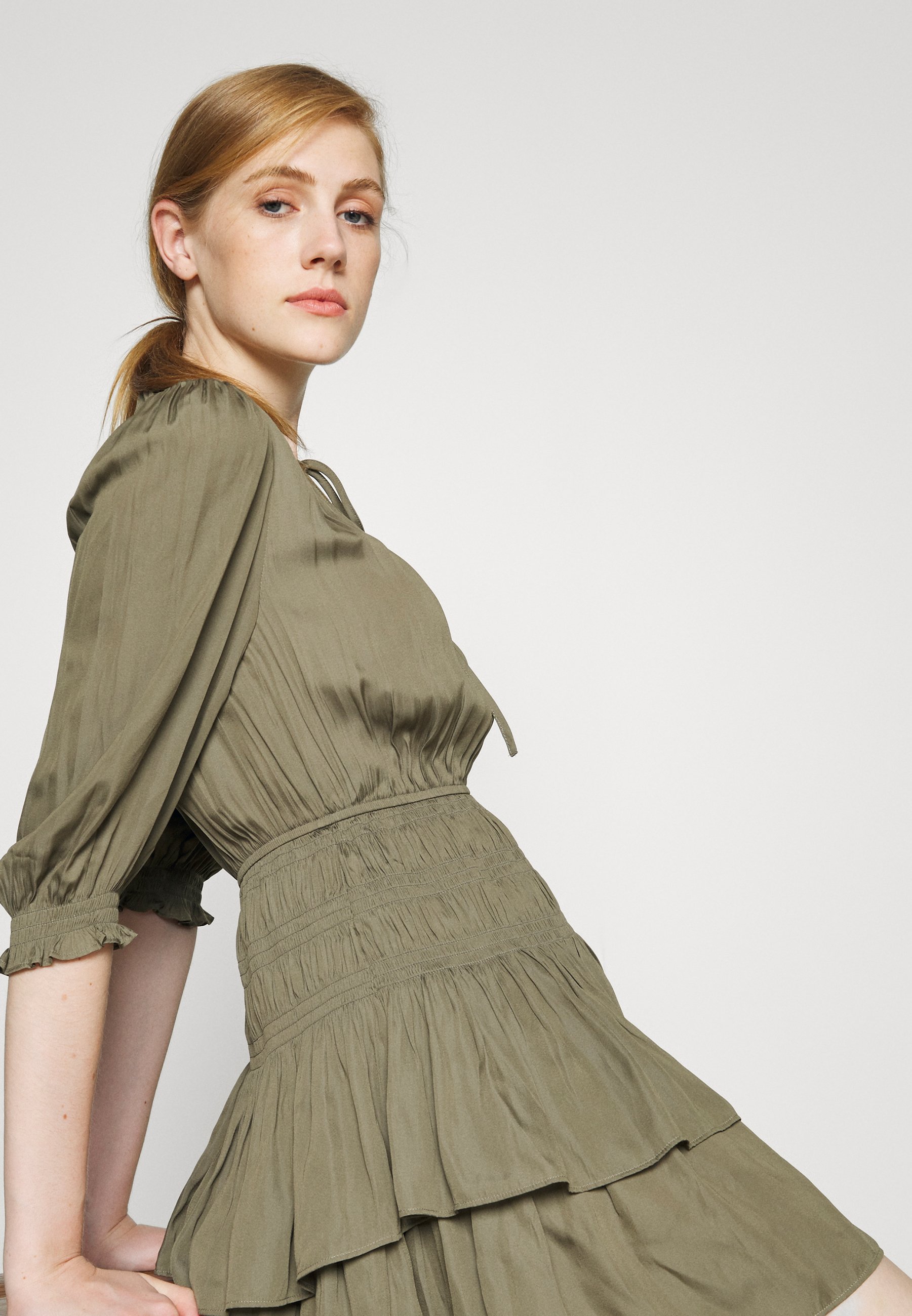 maje RADJI - Day dress - khaki - Zalando.de