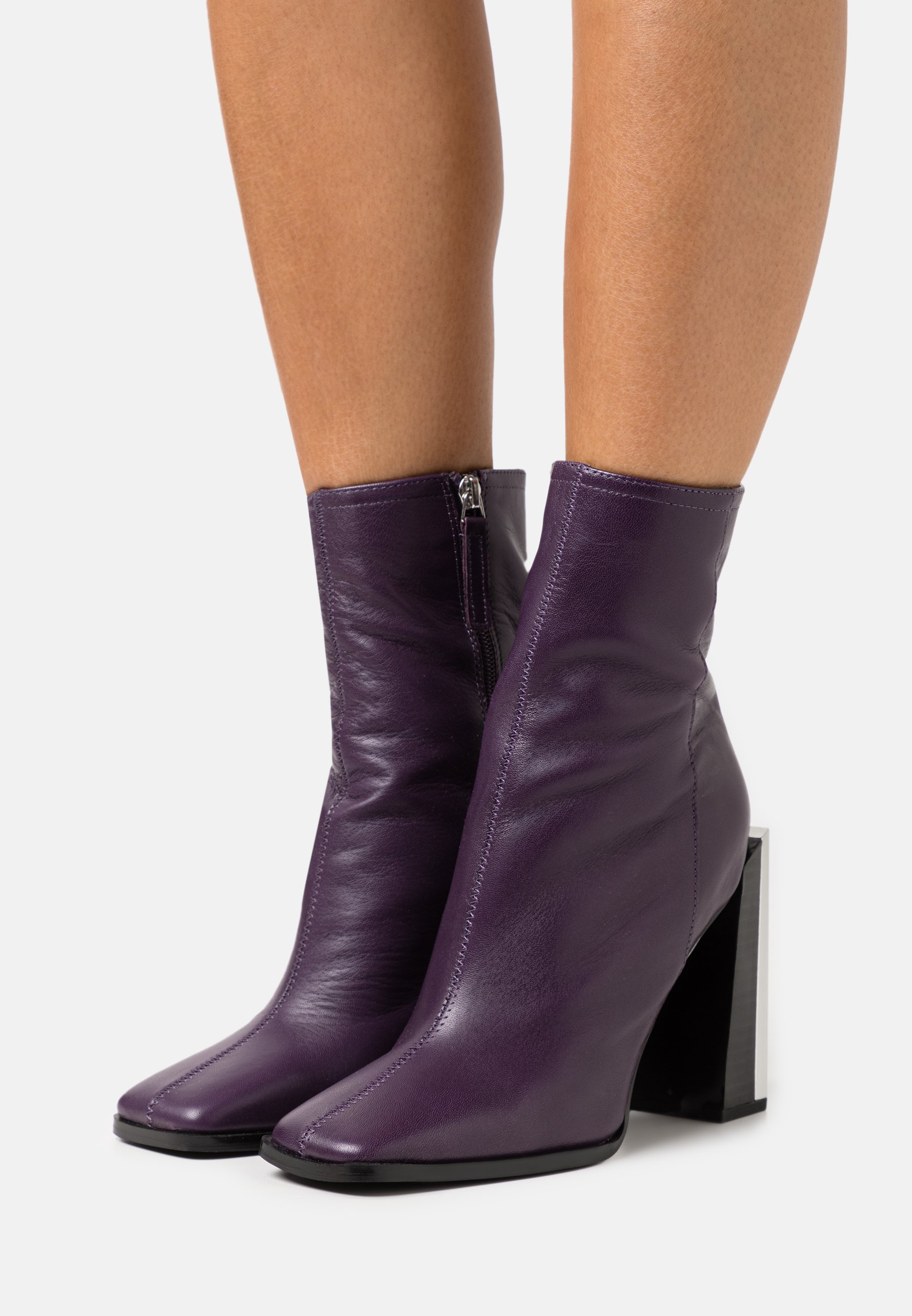 ankle boots purple