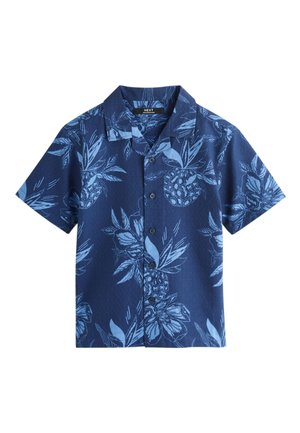 Next REGULAR FIT - SHORT SLEEVE REVERE COLLAR SHIRT  . - Hemd - navy pinapple print