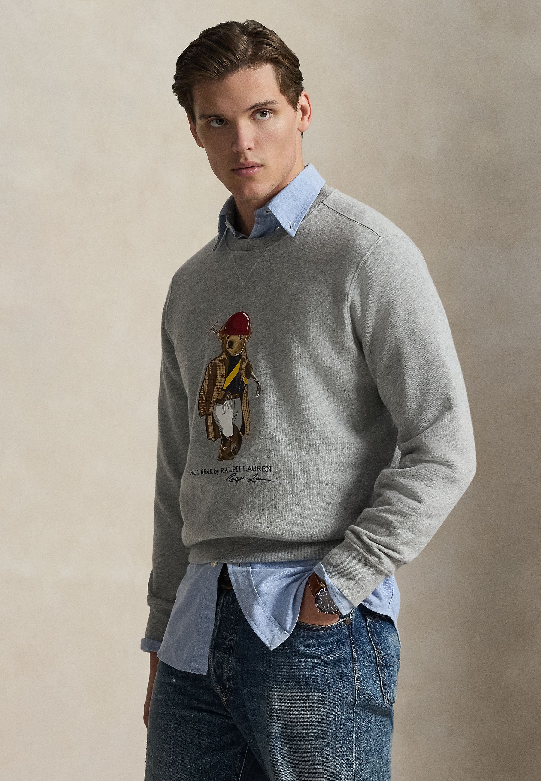 Polo Ralph Lauren POLO BEAR FLEECE SWEATSHIRT - Sweatshirt - grey