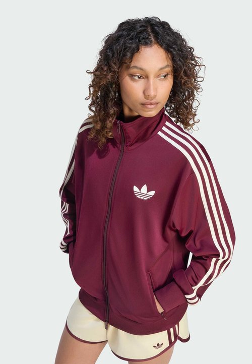 adidas FIREBIRD TRACK TOP LOOSE - Sudadera con cremallera - maroon cream white — foto 4