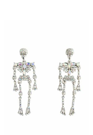 Next, SPARKLE HALLOWEEN SKELETON STUD EARRINGS . - Earrings - silver-coloured