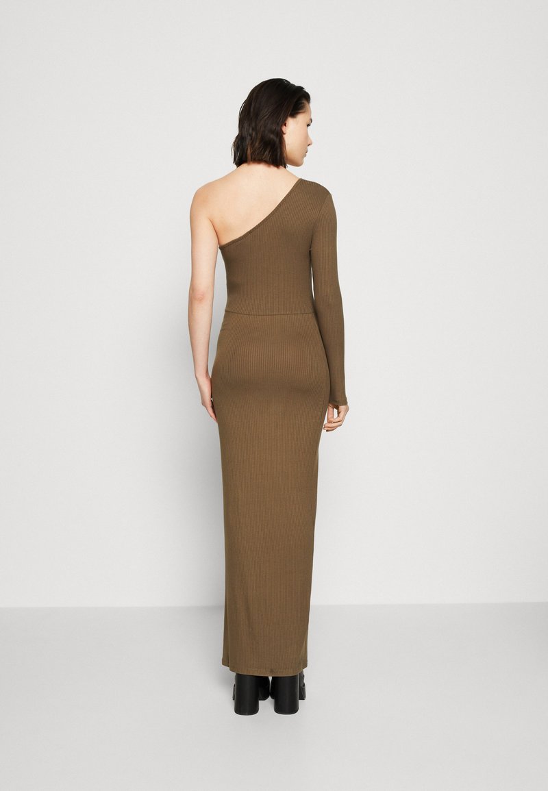 WAL G. PARTY ASH ONE SHOULDER MAXI - Jersey dress - khaki green/khaki -  Zalando.ie