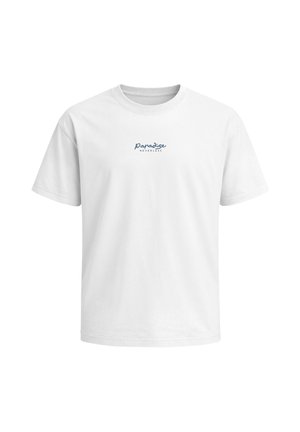 Neverless, HERREN T-SHIRT - DESIGN - OVERSIZED RELAXED FIT SOMMER FASHION - Print T-shirt - weiß
