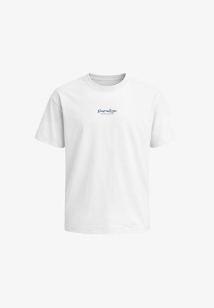 Neverless, HERREN T-SHIRT - DESIGN - OVERSIZED RELAXED FIT SOMMER FASHION - T-Shirt print - weiß