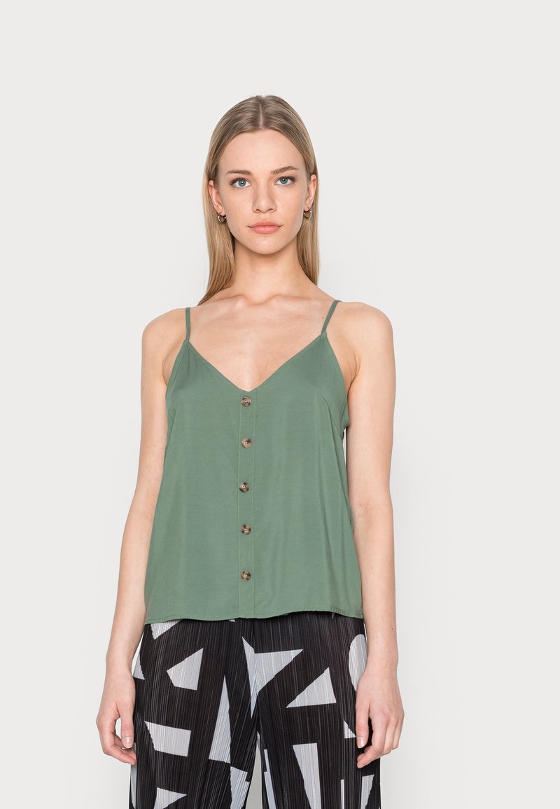 Pull Femme Vero moda VMBRIANNA 3/4 V-NECK BLOUSE BOO Noir Sport 2000 - Ref 10248738-016