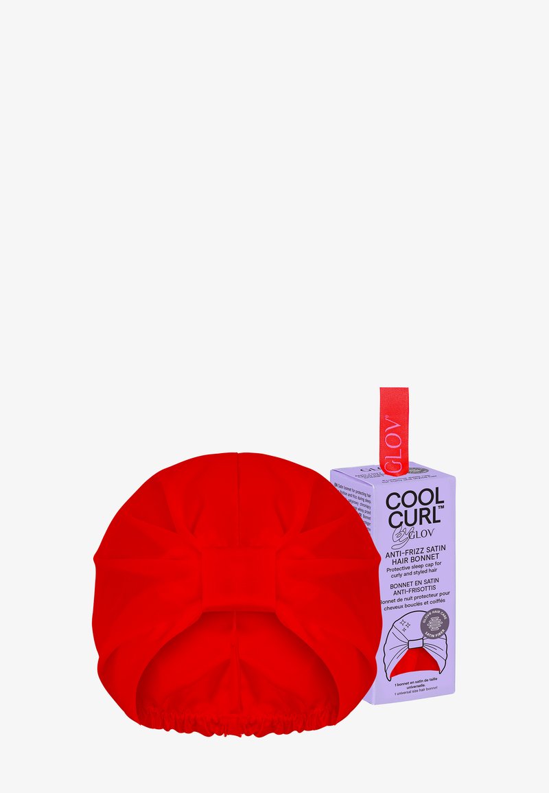 Glov GLOV® ANTI-FRIZZ SATIN HAIR BONNET - HAIR PROTECTING SLEEP CAP - Hair Styling Accessory - red