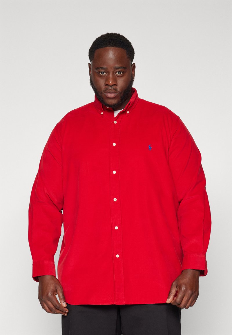 Polo Ralph Lauren Big & Tall FINE-WALE CORDUROY SHIRT - Πουκάμισο - martin red