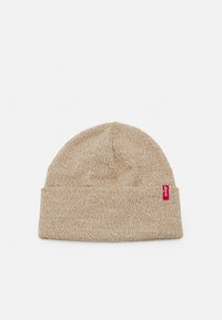 Levi's® - SLOUCHY RED TAB BEANIE UNISEX - Adīta cepure - cream Miniatūras attēls 1