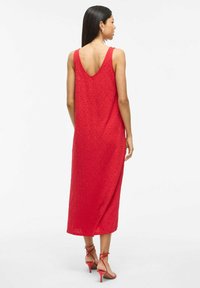 VILA ÄRMELLOSES - Freizeitkleid - racing red