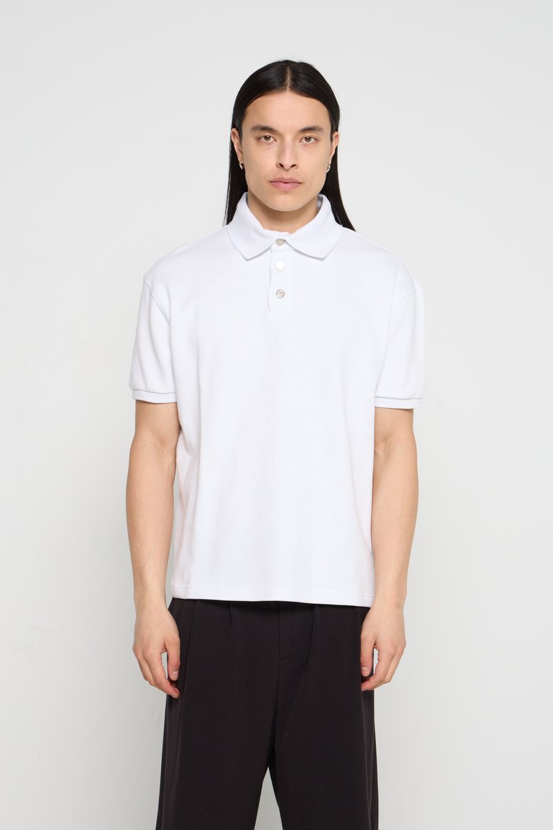 Han Kjøbenhavn Poloshirt wit Han Kjøbenhavn Poloshirt wit