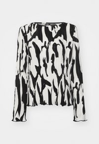 PCJALINE ONECK - Blouse - cloud dancer/black