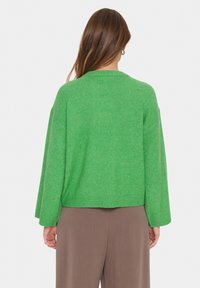 Saint Tropez LARNASZ - Stickad tröja - greenbriar