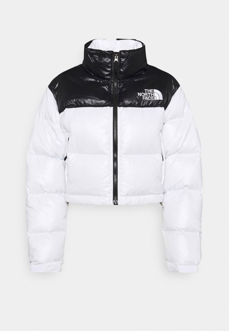 The North Face Nuptse Short Jacket Daunenjacke White Black Weiss Zalando De