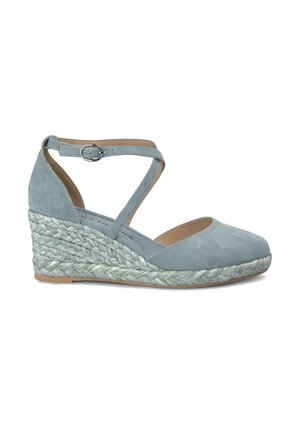 Plateaupumps - azul jaspeado