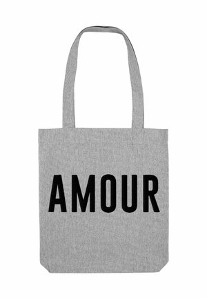 AMOURTEXT PRINT - Shopping Bag - mottled grey