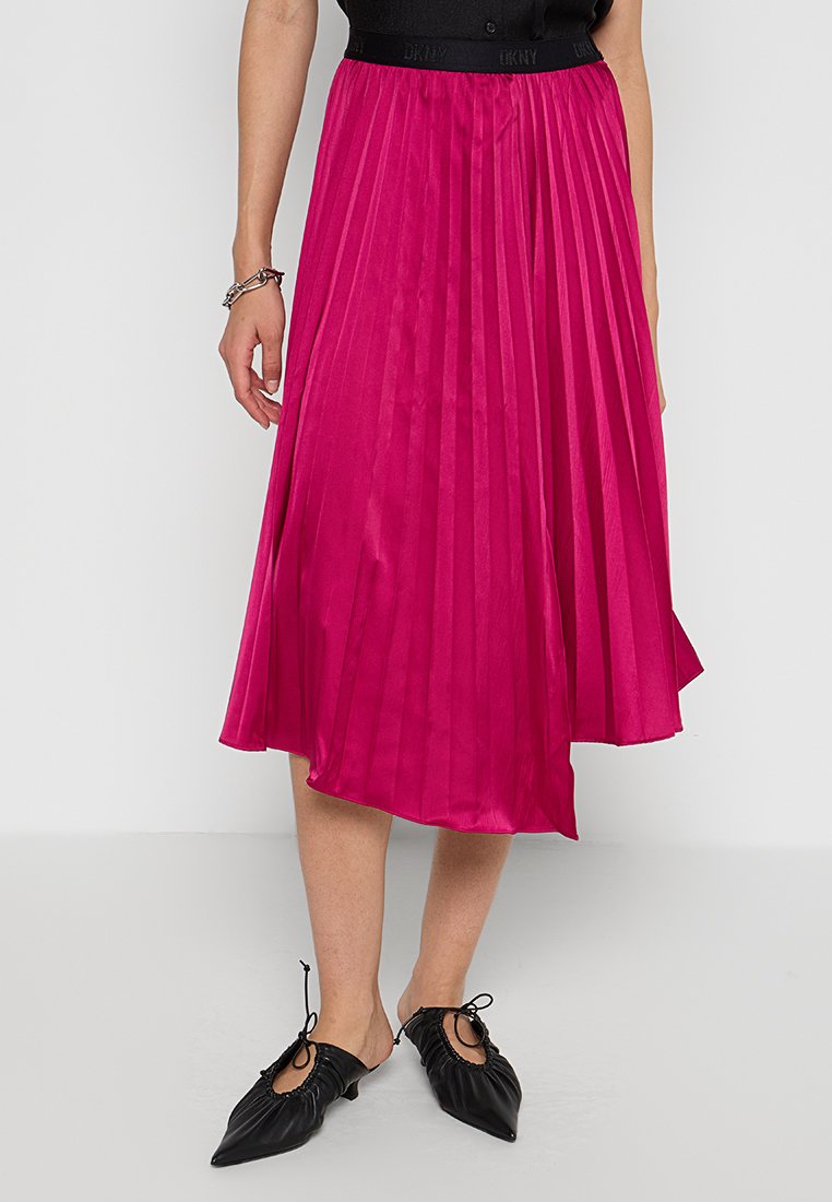 DKNY Plooirok donkerroze