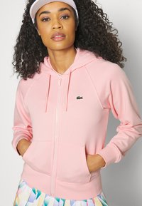 Lacoste Sport HOODED  - Majica s kapuljačom i patentnim zatvaračem - waterlily