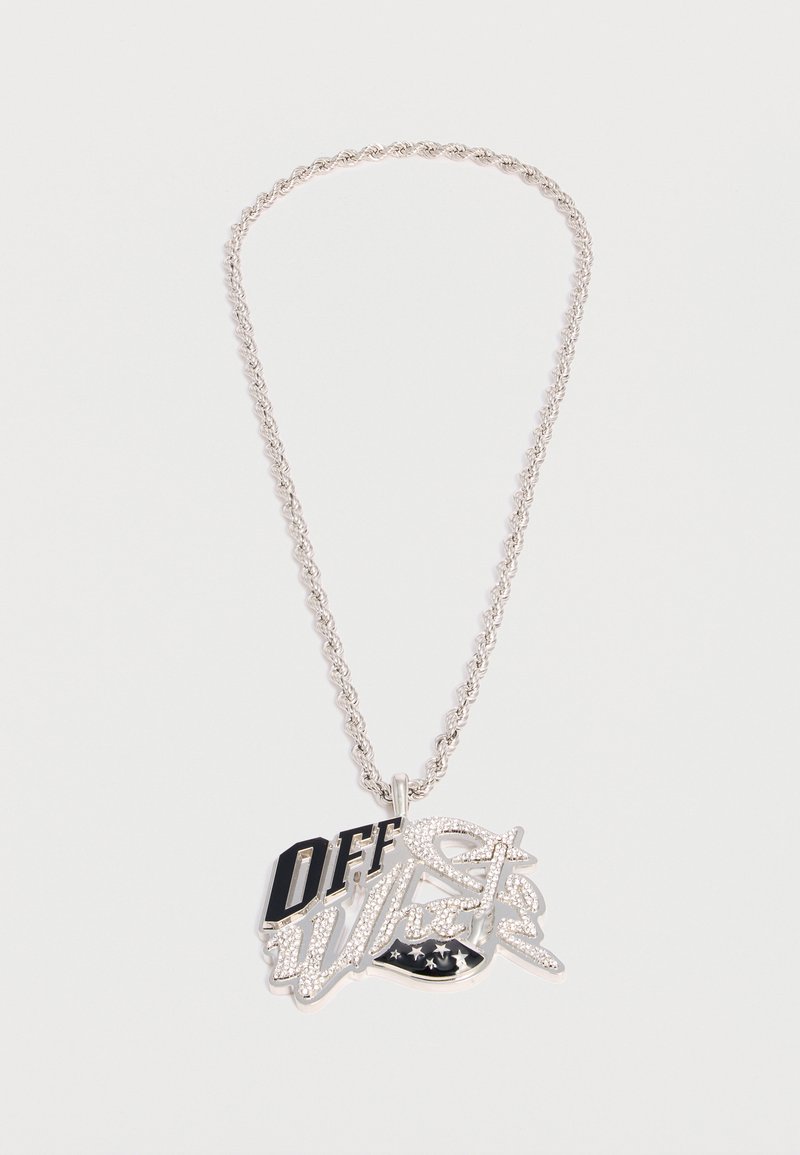 OFF-WHITE BLING STRASS WIZARD CHAIN UNISEX - Necklace - silver-coloured ...