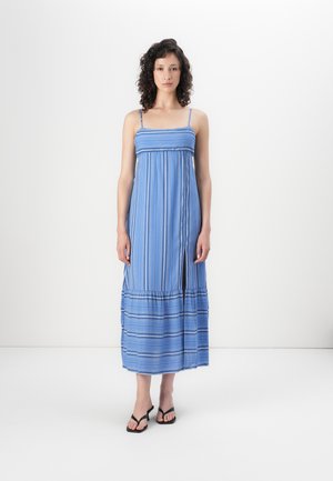 Hollister Co. BABYDOLL MAXI - Maxiklänning - dark blue/white