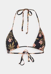 Billabong HOOKED ON TROPICS MULTI - Bikiniöverdel - black pebble