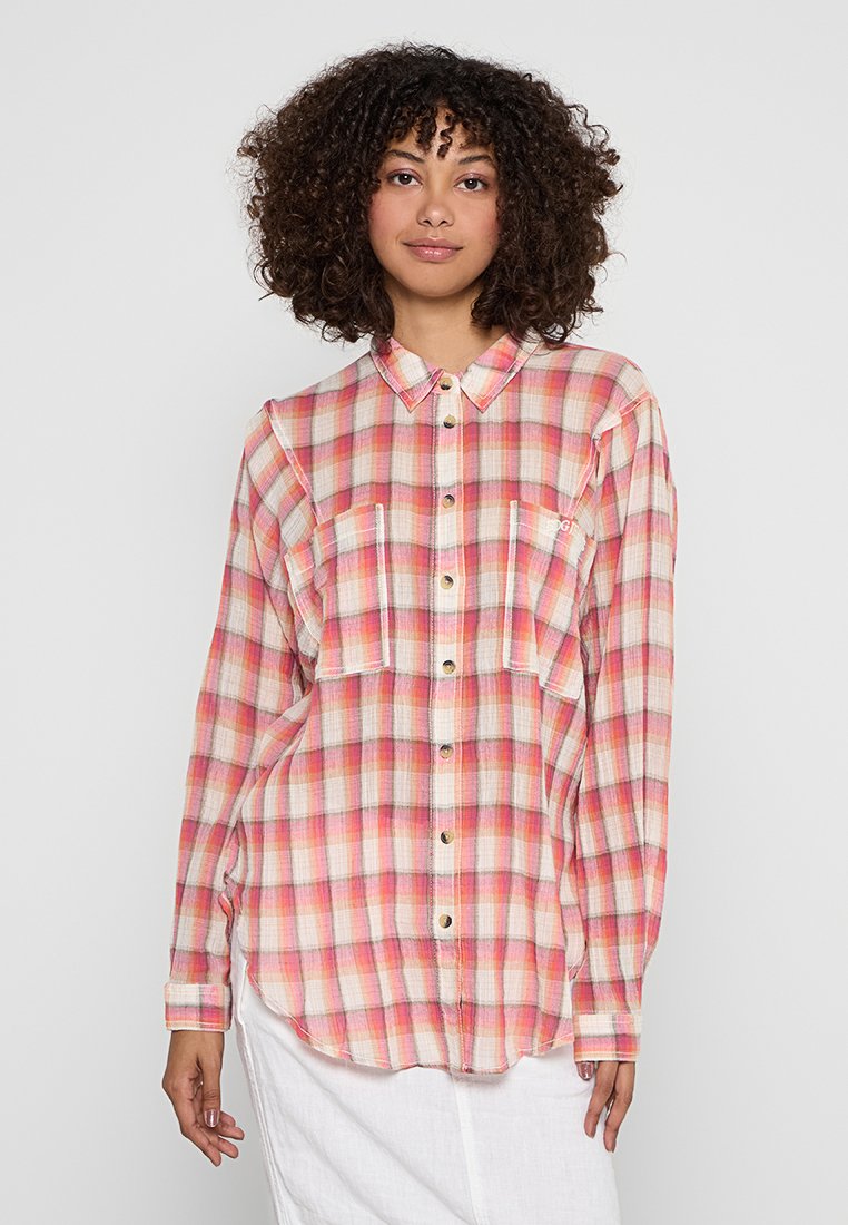 BDG Urban Outfitters Overhemdblouse donkerroze BDG Urban Outfitters Overhemdblouse donkerroze