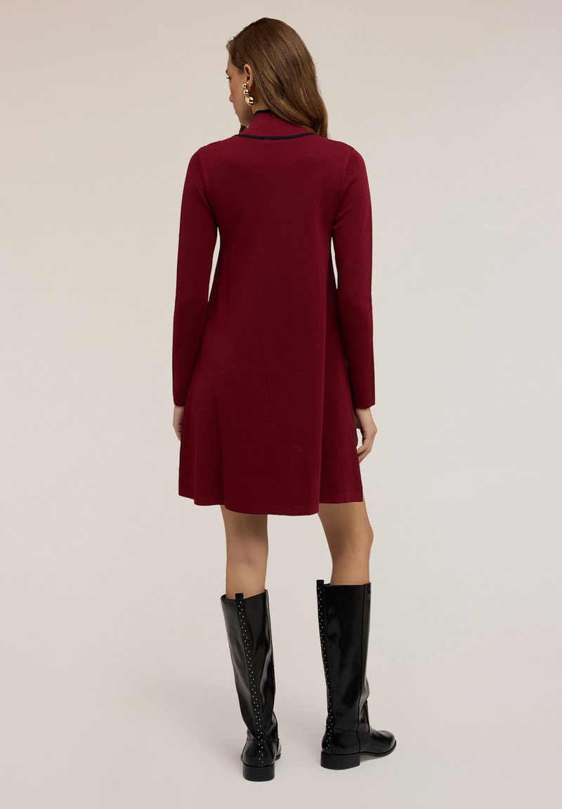 Steve Madden Abito Lungo In Maglia Coste - Maniche Corte, Chiusura Con Bottoni - Vestito Donna Midi Eleegante E Comodo - 3