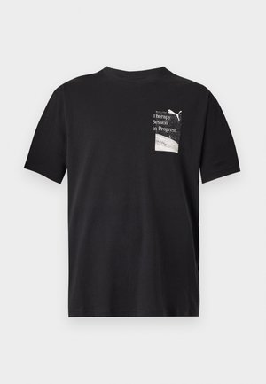 Puma, GRAPHICS POSTER RELAXED TEE - T-shirt con stampa - black