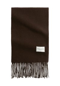 EXTRA-LONG STYLE, LONG FRINGES - Schal - dark coffee