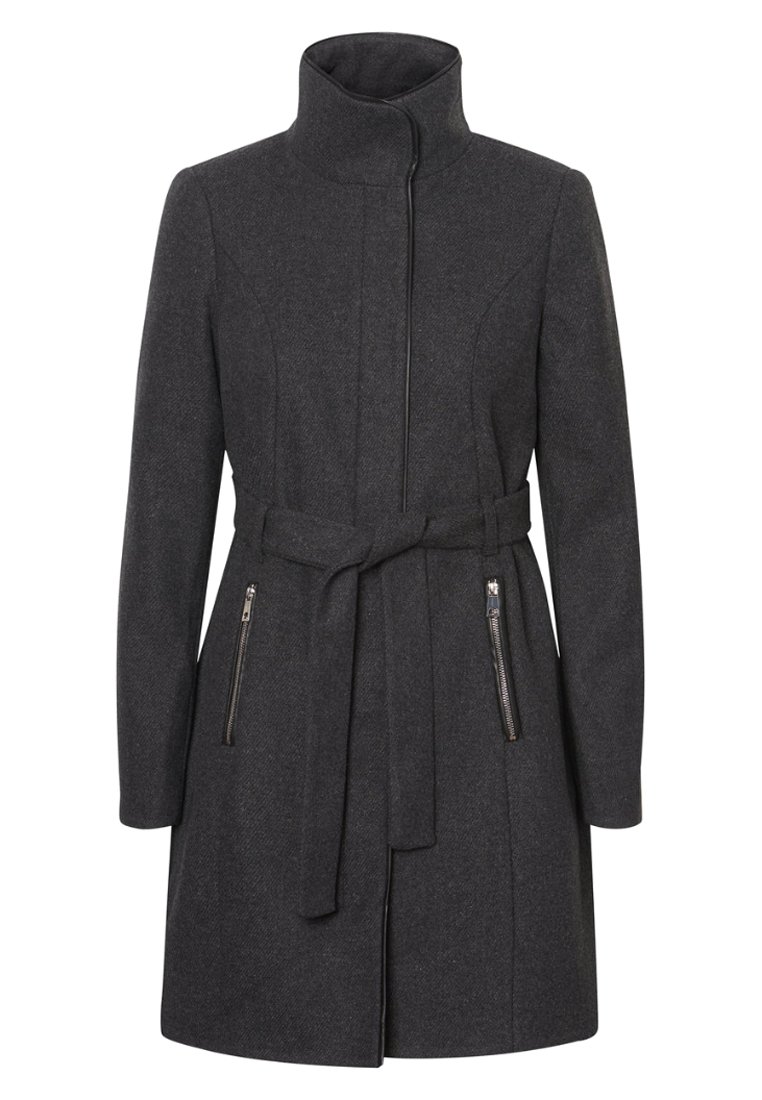Vero Moda Halflange jas donkergrijs