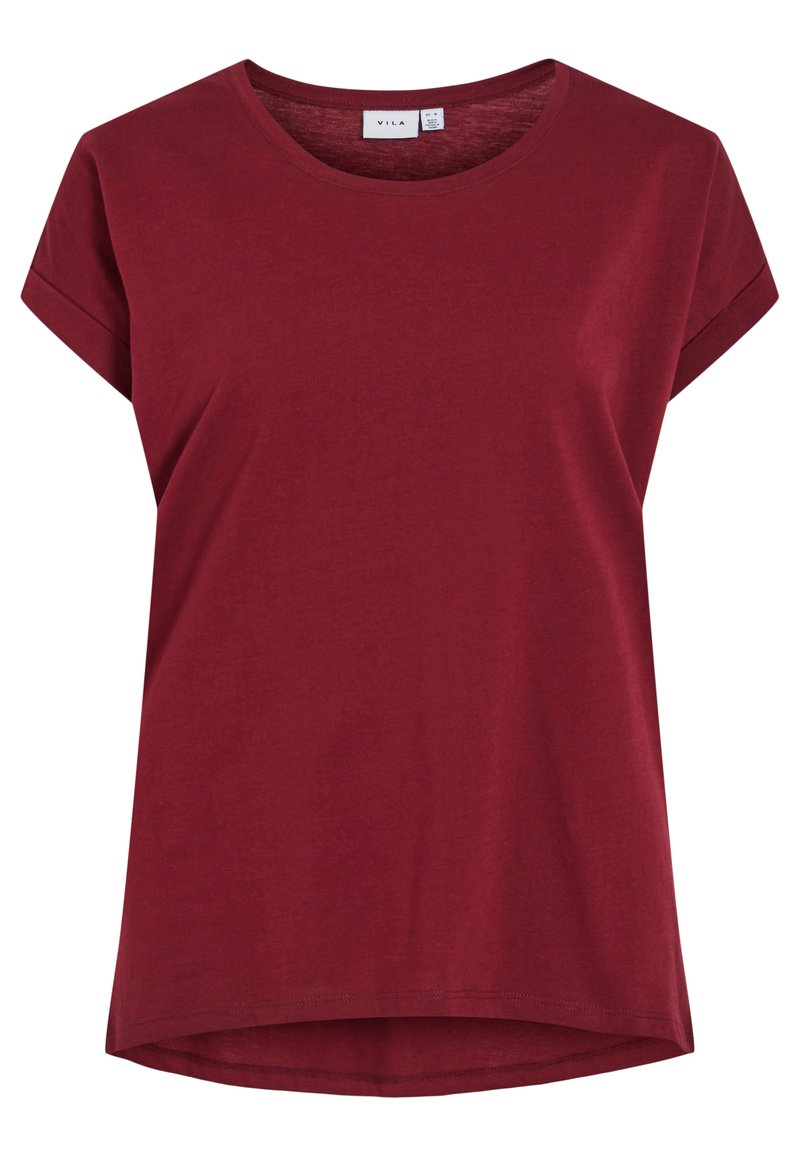 Vila T-shirt basic bordeauxrood Vila T-shirt basic bordeauxrood