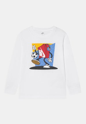BOXY SOCCER PATCH UNISEX - T-shirt à manches longues - white