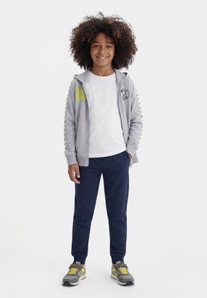 MESSI OLBA - Zip-up sweatshirt - light grey melee