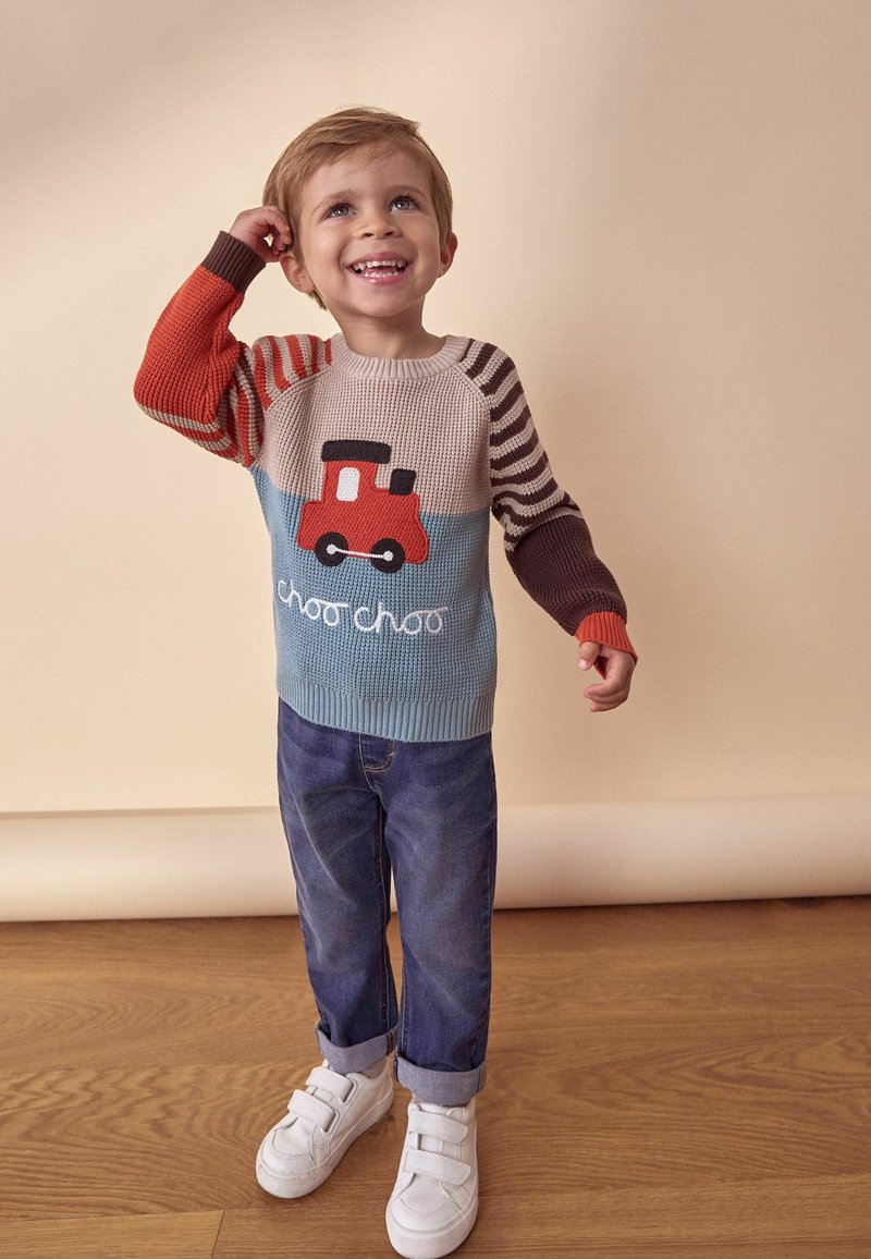 Next CREW NECK - REGULAR FIT - Pulóver - blue neutral train