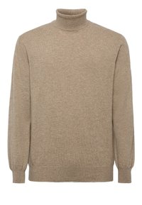 Boggi Milano POLO NECK - Maglione - hazelnut