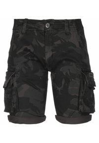 Alpha Industries CREW CAMO - Kratke hlače - black camo
