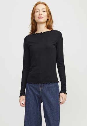 JXHAYDEN TEE - Tops ar garām piedurknēm - black