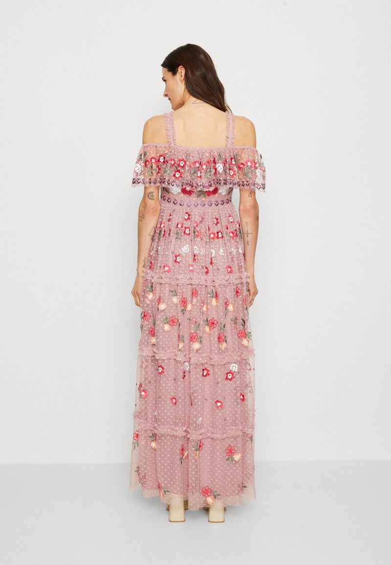 maya embroidered dress Black Embroidered Maya Dress Artisanal Mexican Floral Design, Elegant Style
