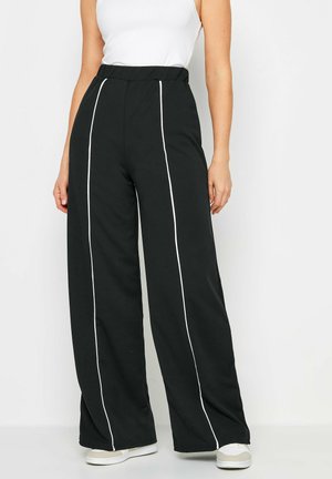 Long Tall Sally CONTRAST PIPE DETAIL WIDE LEG  - Bukser - black