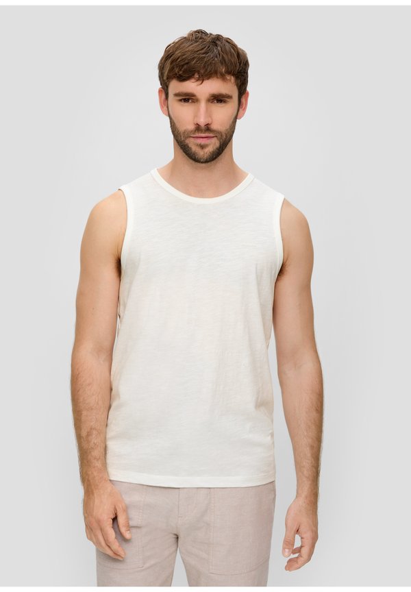 ÄRMELLOSES - Top - weiß