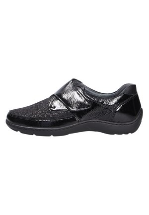 Chaussures Waldläufer à Lacets - Cuir Noir, Semelle TR, Largeur H, Doublure Cuir/textile