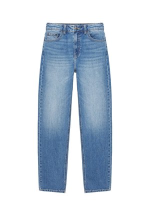 PULL&BEAR, HIGH-WAIST SLIM-FIT - JEANS - Slim fit jeans - blue denim