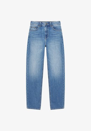 PULL&BEAR, HIGH-WAIST SLIM-FIT - JEANS - Jeans Slim Fit - blue denim