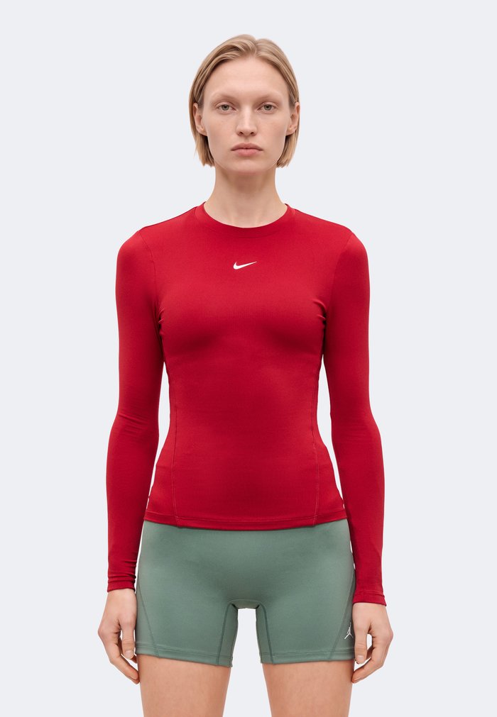 Nike ONE - Long-sleeved top - tough red/white