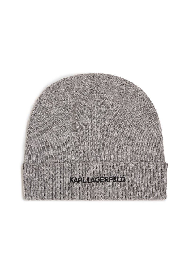 KARL LAGERFELD ESSENTIAL BEANIE - Beanie - grey - Zalando