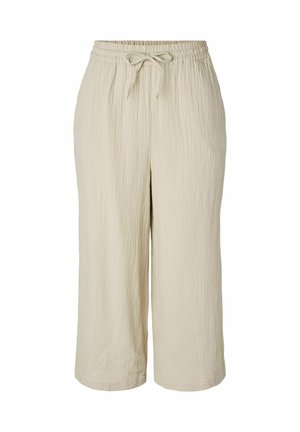 Pieces, CULOTTES PCSASTINA HW MUSSELIN - Pantalon classique - silver lining