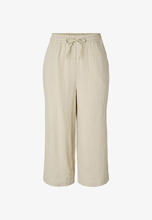 Pieces, CULOTTES PCSASTINA HW MUSSELIN - Pantalon classique - silver lining