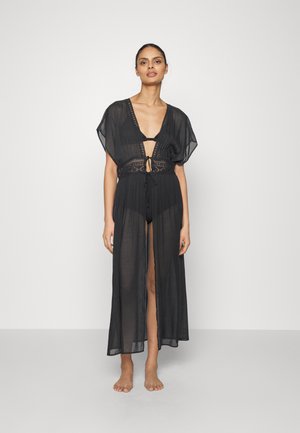 EMBROIDERED COVER UP  / 802 - BLACK - Strandaccessories - 802 - black