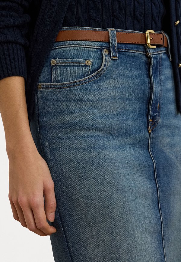 DENIM SKIRT - Pencil skirt - sunset indigo wash4