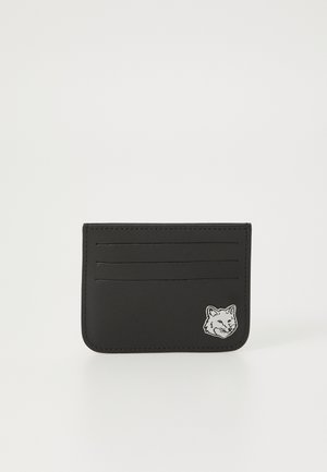 Maison Kitsuné FOX HEAD CARDHOLDER UNISEX - Portefeuille - black